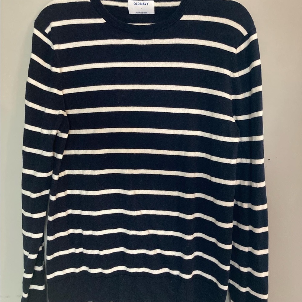Old Navy Blue & White Stripped Sweater